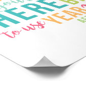 Poster Carte de recette de Fête des mariées de couleur vi (Coin)