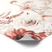 Poster Carte de recette de la Fête des mariées d'automne (Coin)