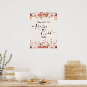 Poster Carte de recette de la Fête des mariées d'automne  (Cuisine)