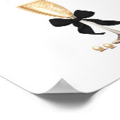 Poster Carte de recette Fête des mariées Pearls & Prosecc (Coin)