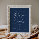 Poster Carte de recettes NEVE Navy - Laisser votre recett<br><div class="desc">La collection Neve utilise une couleur marine riche qui mêle parfaitement sophistication propre et modernité. Il est conçu avec une police de caractères moderne qui respire le style et l'élégance. Chaque produit de la collection est soigneusement conçu pour présenter un look à la fois intemporel et tendance.</div>