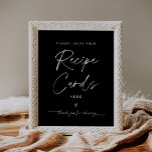 Poster Carte de recettes NOIR noir - Laissez votre recett<br><div class="desc">La collection NOIR présente une couleur noire classique et une police de script de calligraphie moderne étonnante, créant un look à la fois élégant et sophistiqué. Cette collection est parfaite pour les couples qui veulent créer une atmosphère intemporelle et classique pour leur événement spécial. Le jeu de couleurs noir audacieux...</div>