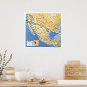 Poster Carte de référence du Mexique - 1993 (Cuisine)