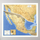 Poster Carte de référence du Mexique - 1993 (Devant)