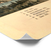 Poster Carte de réservation vintage Middlesex Fells (1903 (Coin)