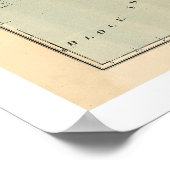 Poster Carte de Rhode Island & Providence Plantations 188 (Coin)