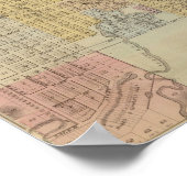 Poster Carte de Rochester, Minnesota (Coin)