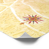 Poster Carte de Rocroi, de 'Atlas de Louis XIV' (Coin)