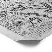 Poster Carte de Rome, 1579 (Coin)