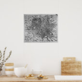 Poster Carte de Rome, 1579 (Cuisine)