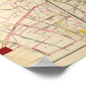 Poster Carte de Rye, New York (Coin)