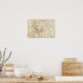 Poster Carte de Rye, New York (Cuisine)