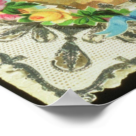 Poster Carte de Saint-Valentin victorienne (Coin)