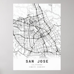 Poster Carte de San Jose