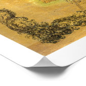 Poster Carte de Saratoga Springs, New York par Bevan 1854 (Coin)