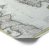 Poster Carte de Scandinavie (Coin)