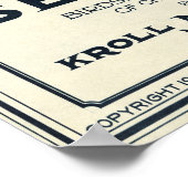 POSTER CARTE DE SEATTLE 1925 (Coin)