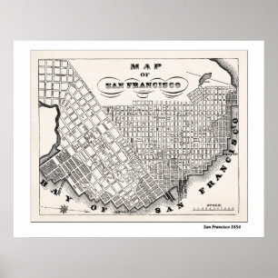 Poster Carte de SF à partir de 1854