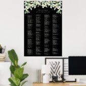 Poster Carte de siège alphabétique de 26 x 38 pouces pour (Bureau à domicile)