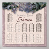 Poster Carte de siège de la table de réception Lilac impr (Devant)