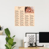 Poster Carte de siège de réception Corail (Bureau à domicile)