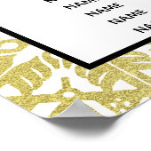 Poster Carte de siège du flocon d'or (Coin)