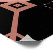 Poster Carte de siège en cuivre noir Great Gatsby de luxe (Coin)