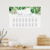 Poster Carte de siège en feuille de palme CORA Tropical W (Cuisine)