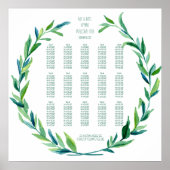 Poster Carte de siège Laurel Wreath Olive Leaf Branch Mod (Devant)