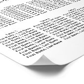 Poster Carte de siège Mariage à 8 tables du coeur d'aquar (Coin)