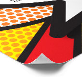 Poster Carte de siège Mariage de la bande dessinée modern (Coin)