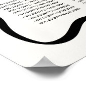 Poster Carte de siège Mariage de la crème Vavy moderne (Coin)