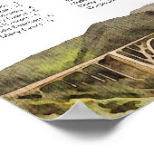 Poster Carte de siège Mariage de la ligne Skyline BIG SUR (Coin)