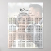 Poster Carte de siège Mariage de la photographie de calli (Devant)