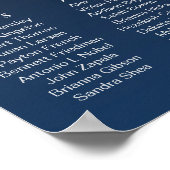 Poster Carte de siège Mariage des étoiles bleues de la Ma (Coin)