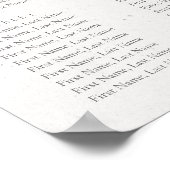 Poster Carte de siège Mariage en fleurs de cerisier d'aqu (Coin)