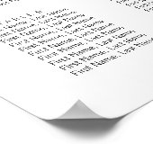 Poster Carte de siège Mariage Feuille Watercolor Greenery (Coin)