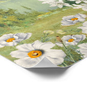 Poster Carte de siège Mariage Fleur sauvage aquarelle (Coin)