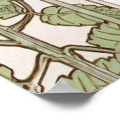 Poster Carte de siège Mariage inspirée de l'Art Nouveau (Coin)