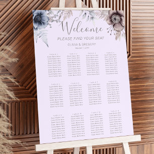 Poster Carte de siège Mariage Pastel Spring