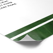 Poster Carte de siège Mariage Red Frangipani Plumeria (Coin)