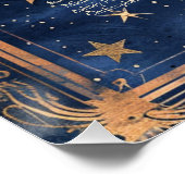 Poster Carte de siège Mariage Starry Night Romance (Coin)