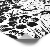 Poster Carte de siège mariage Victorian Flourian Black (Coin)