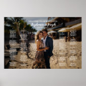 Poster Carte de sièges mariage photo moderne alphabétique (Devant)