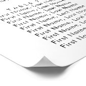 Poster carte de sièges mariages à fleurs bleu bordeaux et (Coin)