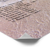 Poster Carte de sièges Mariages Horizon Mer (Coin)