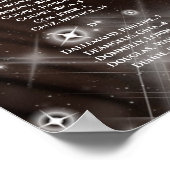 Poster Carte de sièges photo pour le premier anniversaire (Coin)