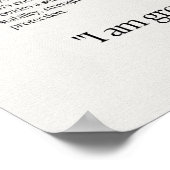 Poster Carte de signification de cristal de Gem Hematite (Coin)