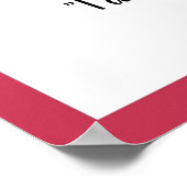 Poster Carte de signification de cristal de quartz rose (Coin)