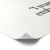 Poster Carte de signification en cristal de pierre d'Amét (Coin)